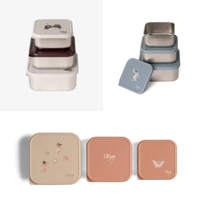 Citron- Stackable Stainless Steel Lunch Box set of 3 pcs