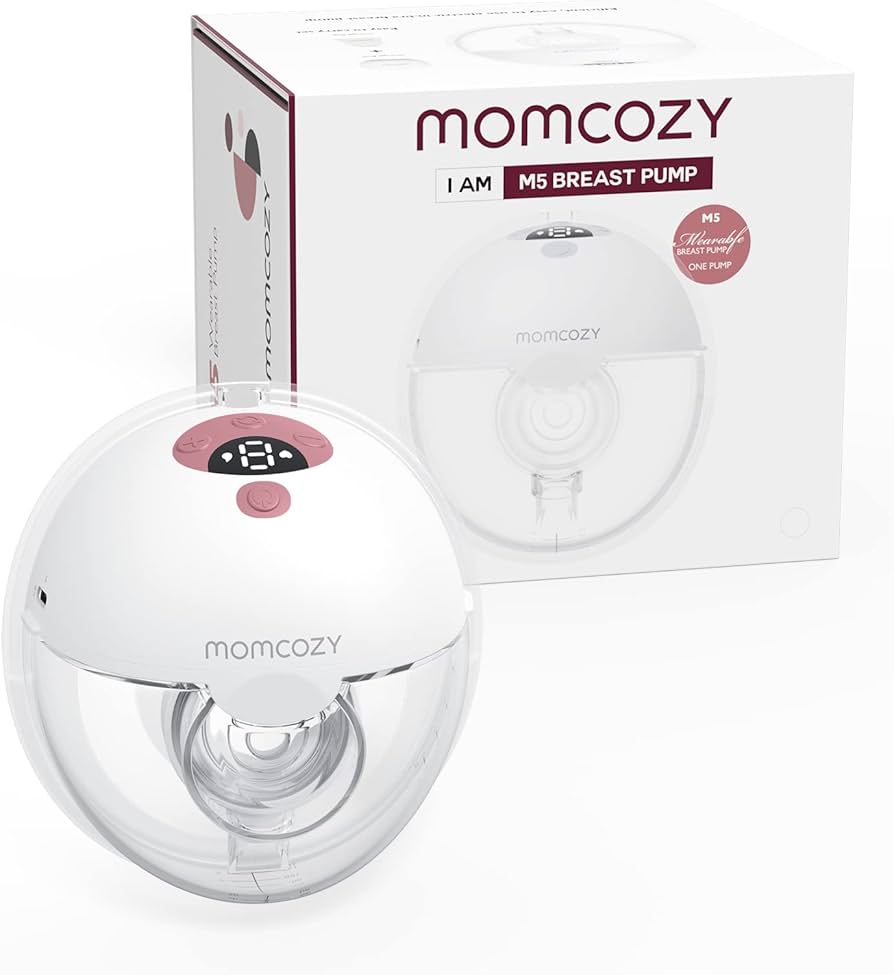 Momcozy I Am M5 Breast Pump Single Red
