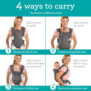 Infantino Flip 4 in 1 Convertible Carrier Grey