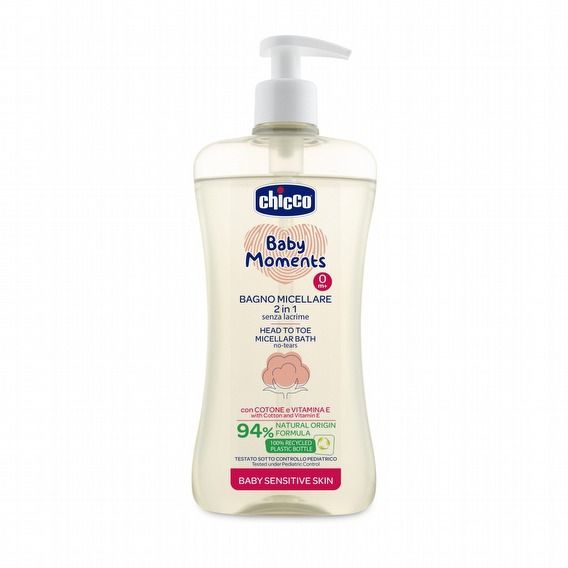 Chicco Baby Moments HEAD TO TOE MICELLAR BATH 500ML