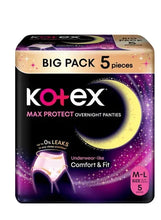 Load image into Gallery viewer, Kotex Panties Overnight  5pcs
