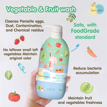 Load image into Gallery viewer, LAMOON VEGETABLE &amp; FRUIT WASH 450ML
