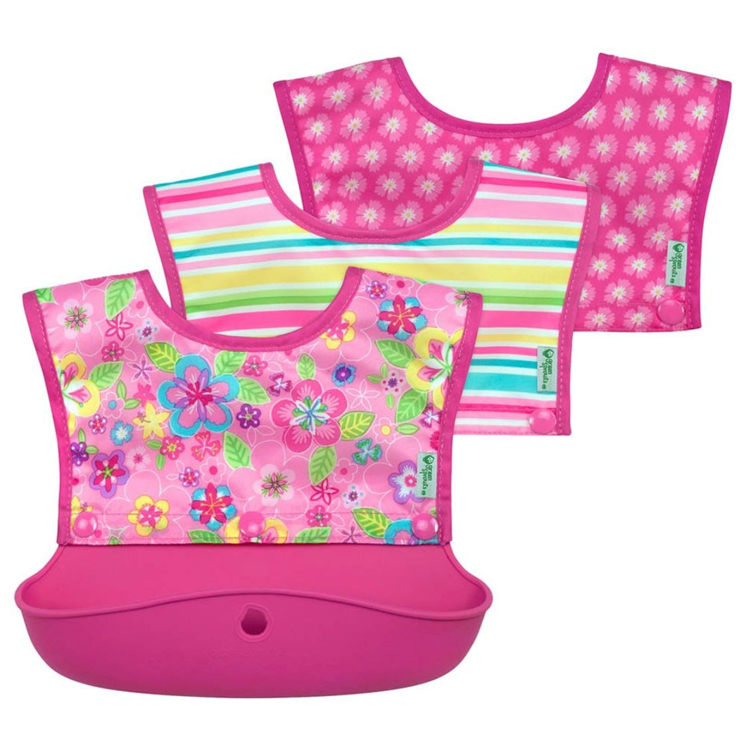 GREEN SPROUTS SNAP & GO SILICONE FOOD-CATCHER BIB (6-18MO)
