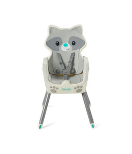 Infantino Grow-with-Me 4-in-1 Convertible High Chair, Raccoon-Theme