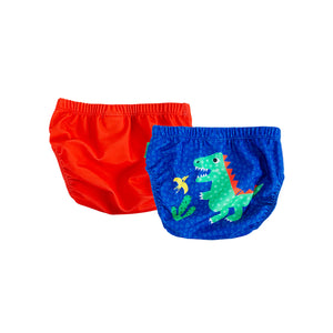 ZOOCCHINI SWIM DIAPER 2 PIECE SET DINOSAUR