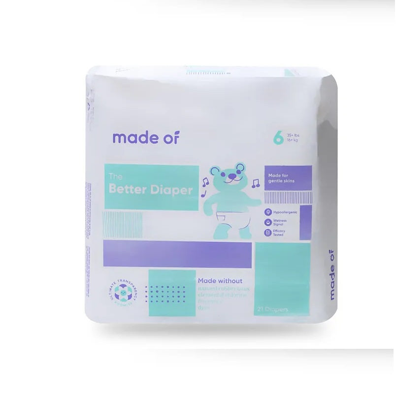 MADE OF The Better Baby Diapers(6) (16+kg) - Hypoallergenic Diapers