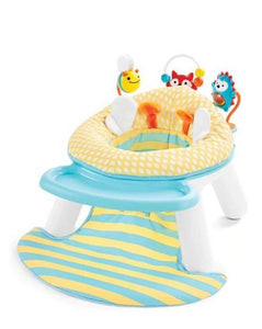 Skip Hop 2-in-1 Sit-up Activity Baby Chair, Silver Lining Cloud