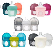Load image into Gallery viewer, Boon, NURSH Reusable Silicone Pouch Bottle, Air-Free Feeding 3pcs

