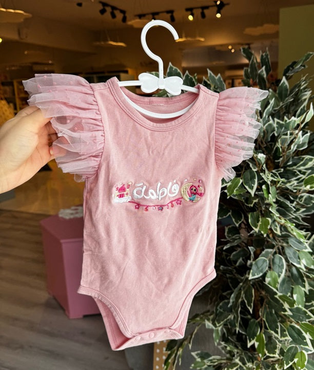 T-shirt with Embroidery for baby Girl, Pink (Different sizes)