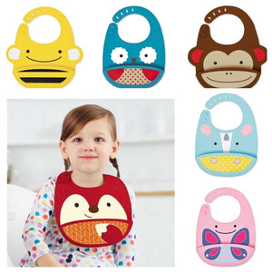 Skip Hop Zoo Fold & Go Silicone Bib