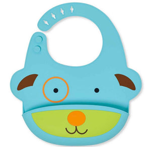 Skip Hop Zoo Fold & Go Silicone Bib