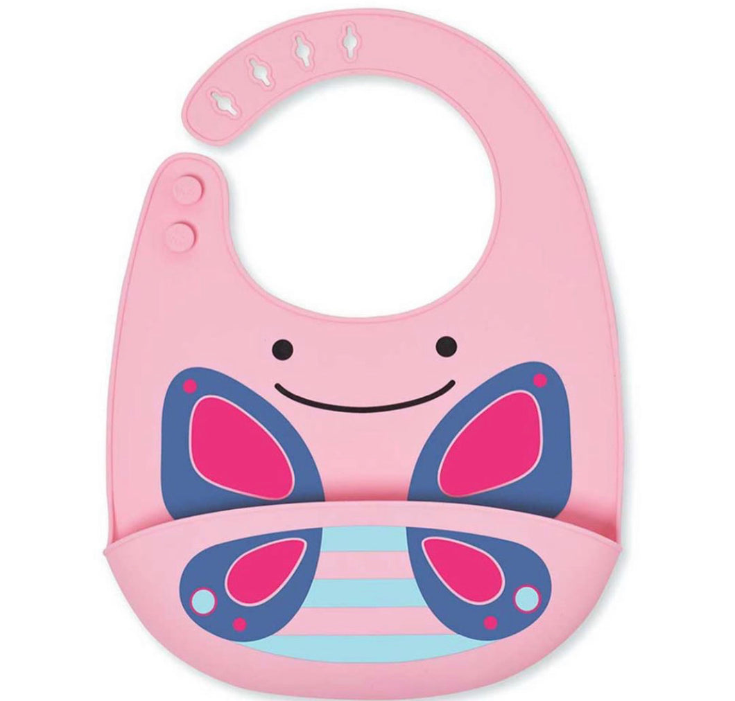 Skip Hop Zoo Fold & Go Silicone Bib