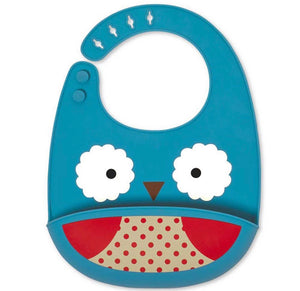 Skip Hop Zoo Fold & Go Silicone Bib