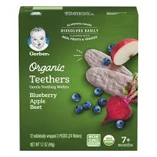 Gerber, Snacks for Baby, Teethers, Gentle Teething Wafers, 7+ Months