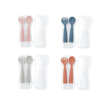Load image into Gallery viewer, Haakaa Bendy Silicone Cutlery Set
