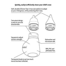 Load image into Gallery viewer, Haakaa Squeezy Silicone Bulb syringe 2Tips
