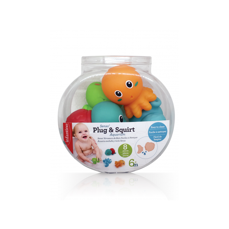 Infantino- Senso' Plug & Squirt -Multicolor 6+m
