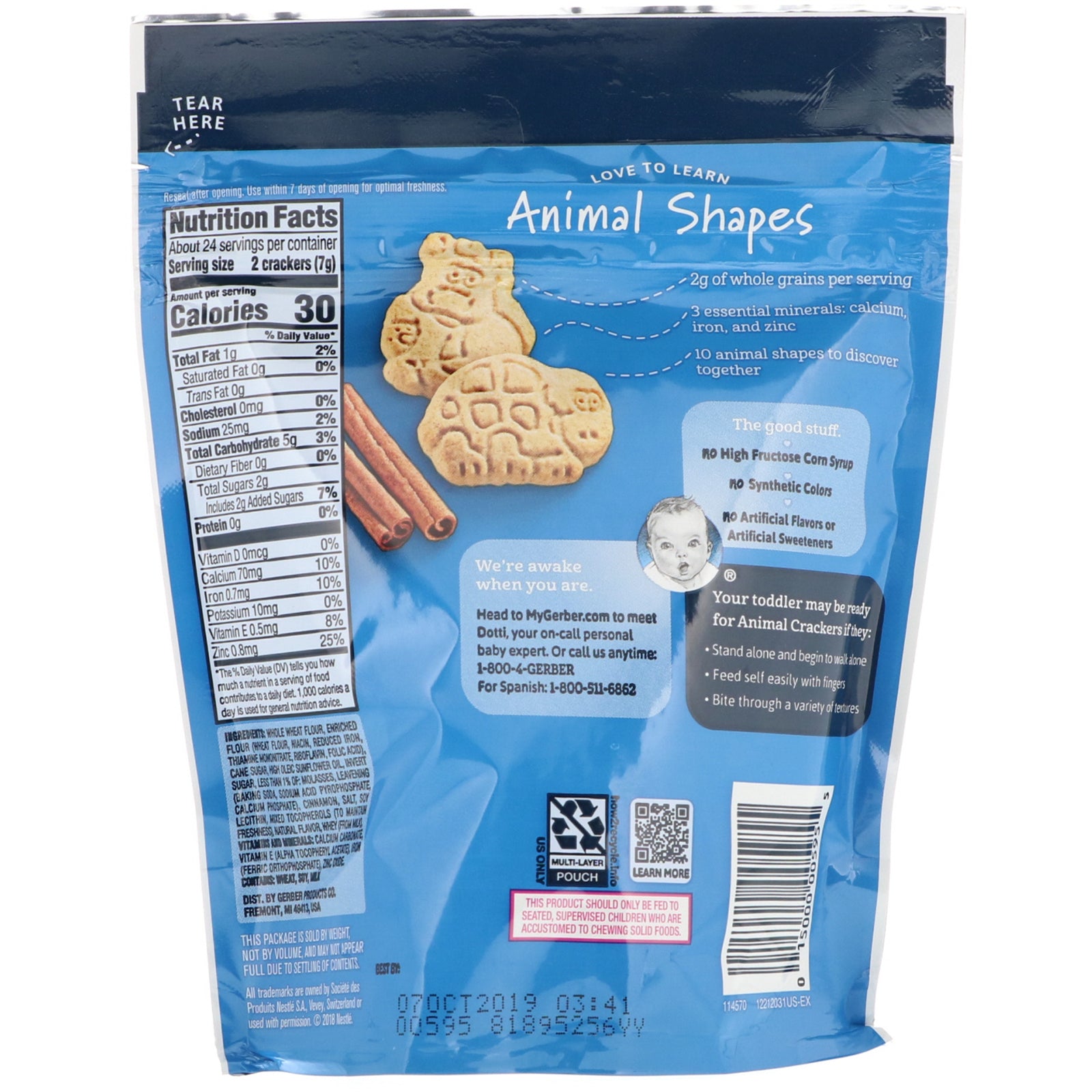 Gerber Animal Crackers Pouch Mummy and me