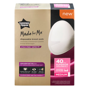 Made for Me Disposable Daily Absorbent Breast Pads  40s