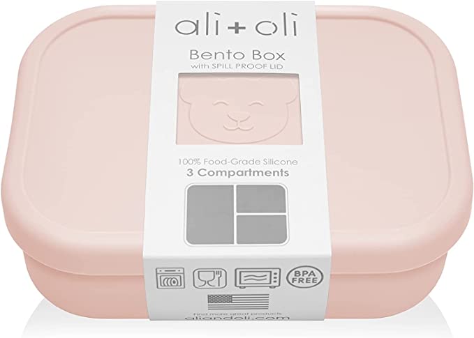 Ali+Oli Leak Proof Bento Box Food-Grade Silicone Bento Box,