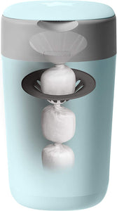 Tommee Tippee Twist and Click Advanced Nappy Bin, Includes 1x Refill Cassette, Locks in Odours and Germs