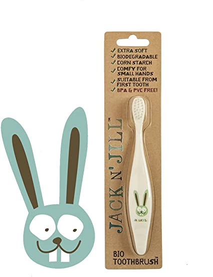 Jack N' Jill Kids Toothbrushes - Soft Toothbrush for Kids, Made from Cornstarch,