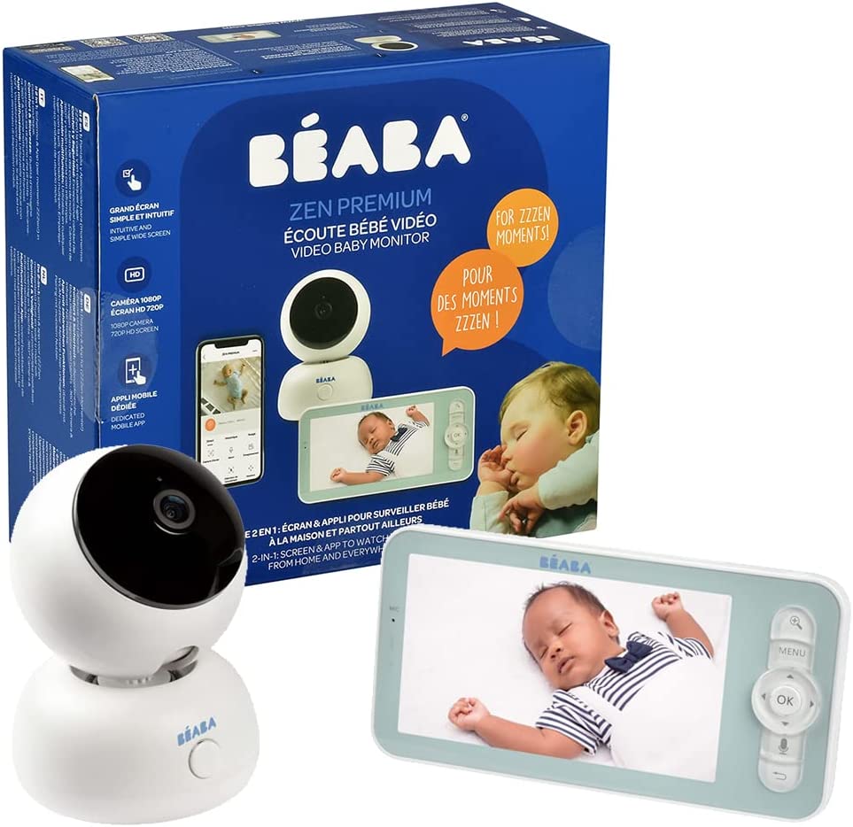 ZEN PREMIUM VIDEO BABY MONITOR WHITE