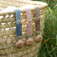 Load image into Gallery viewer, Pacifier Clip - Petrol/Baby Blue

