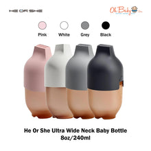Load image into Gallery viewer, He Or She - Ultra Wide Neck Baby Bottle
