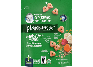 Plantastic Organic Yum Hearts - Lentil Banan