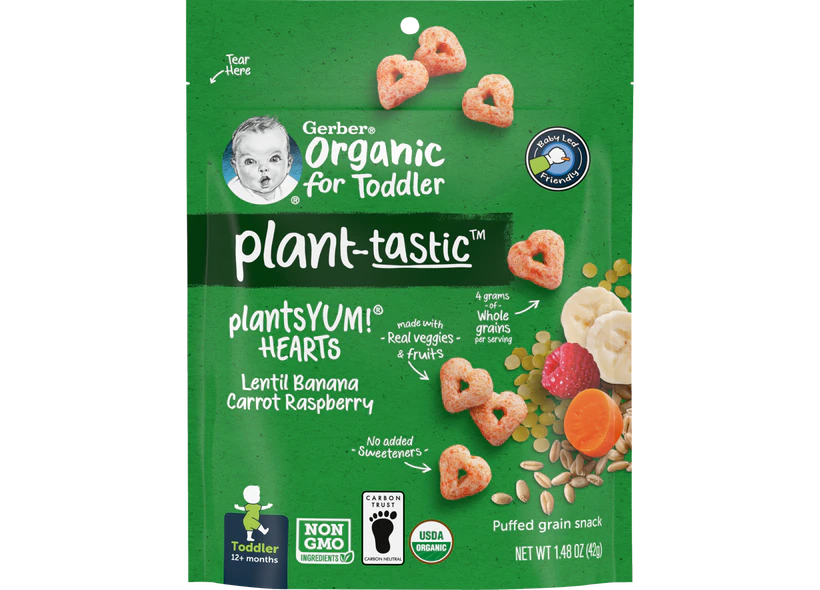 Plantastic Organic Yum Hearts - Lentil Banan