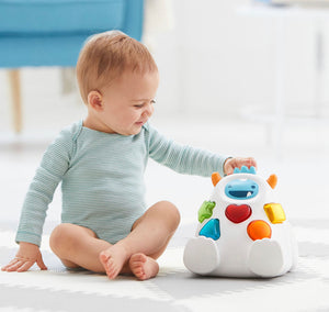 Skip Hop Developmental Learning Shape Sorter, 3-Stage Spinning & Sorting Toddler Toy