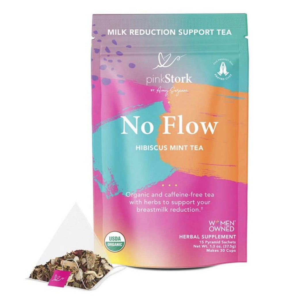 Pink Stork No Flow Tea,to Dry Up Breast Milk Supply