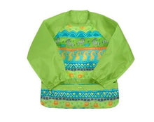 Load image into Gallery viewer, Green Sprouts Feeding bibs or coloring with long sleeves 2Y-4Y
