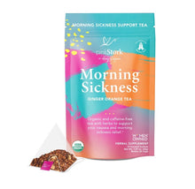 Load image into Gallery viewer, Pink Stork Morning Sickness Tea Organic Ginger Peach
