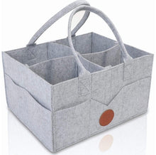 Load image into Gallery viewer, Little Story - Diaper Caddy + Travel Pouch Medium - Grey ♥️

