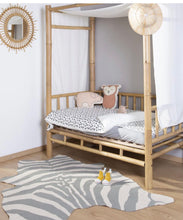 Load image into Gallery viewer, ChildHome Zebra Carpet GREY 145X160CM
