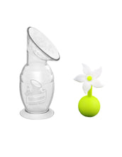 Load image into Gallery viewer, Haakka 150ml silicone breast pump with rose shaped stopper white
