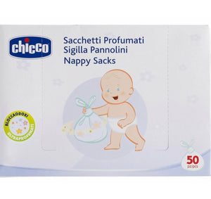 Chicco Sacchetti Profumati Sigilla Pannolimi Nappy Snacks 50Pcs