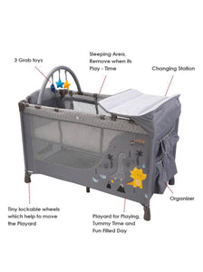 Crib and Play Cot (Foldable)