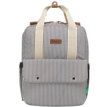 Load image into Gallery viewer, Babymel Robyn Eco Convertible Backpack, Navy Stripe
